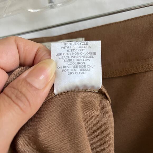 Olive & Oak dark camel pants, size 6, new with tags. Zip closure on side. - Picture 6 of 7